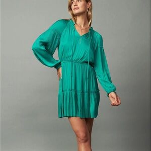 Current Air teal long sleeve dress